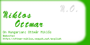 miklos ottmar business card